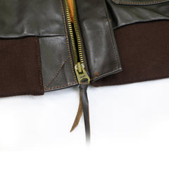 A-2 Leather Jacket with Talon Zipper