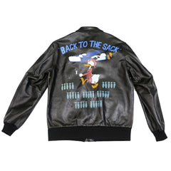 A-2 leather jacket-donald duck flight jacket