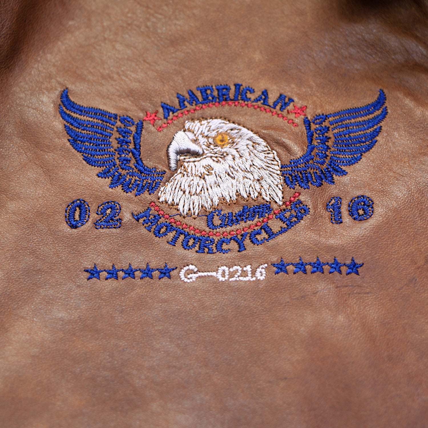 A2BomberJacket-FootballEaglesLegendchestembroidery