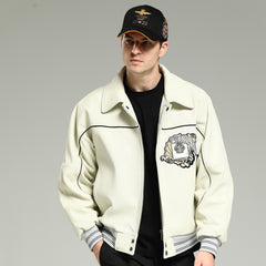 AvirexVarsityJacket-White