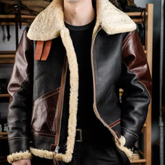 B3 sheepskin bomber jacket