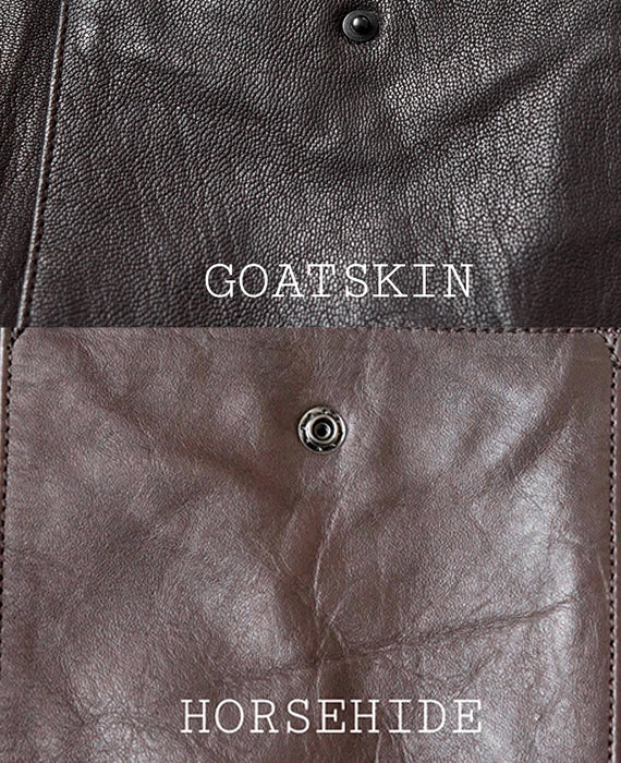 Horsehide vs goatskin