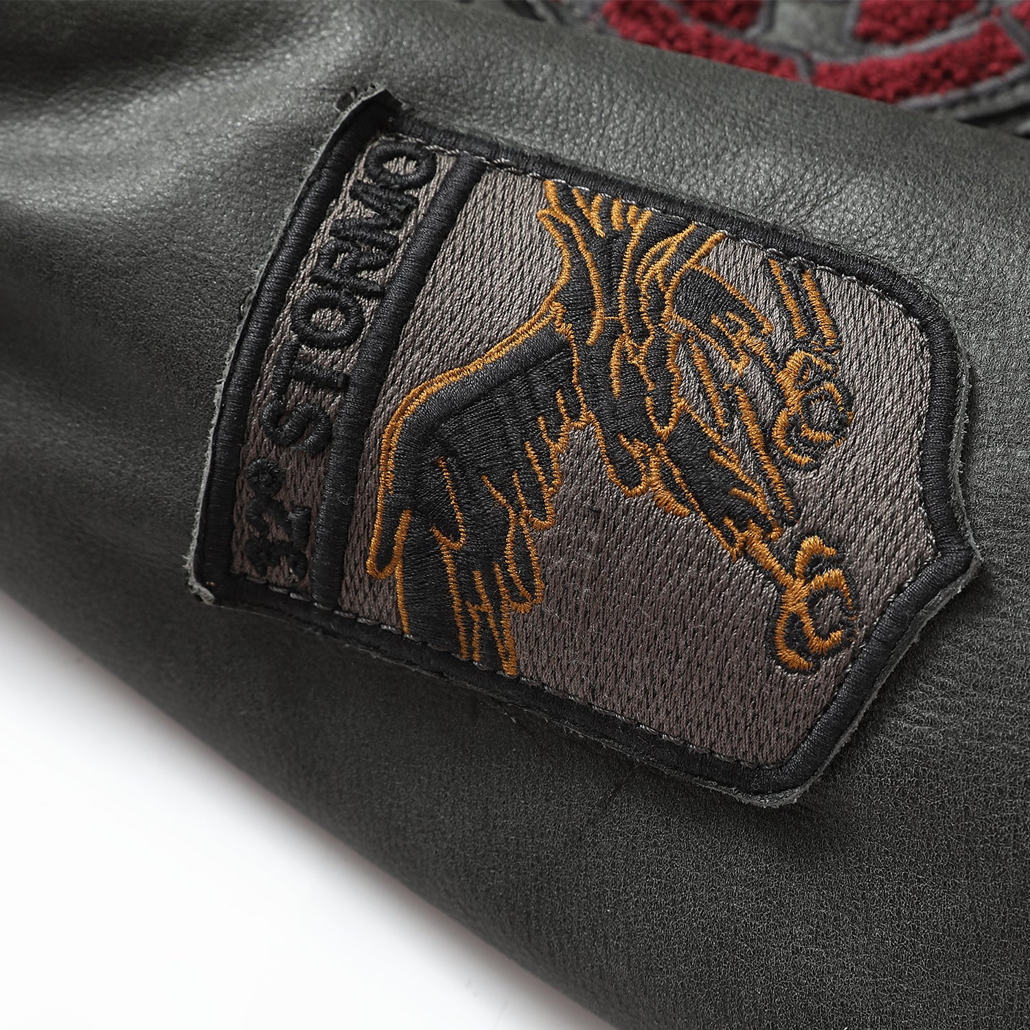 ItalianWoolCollarBomberJacket EagleEmbroideryF-35FlightJacketArmEmbroidery