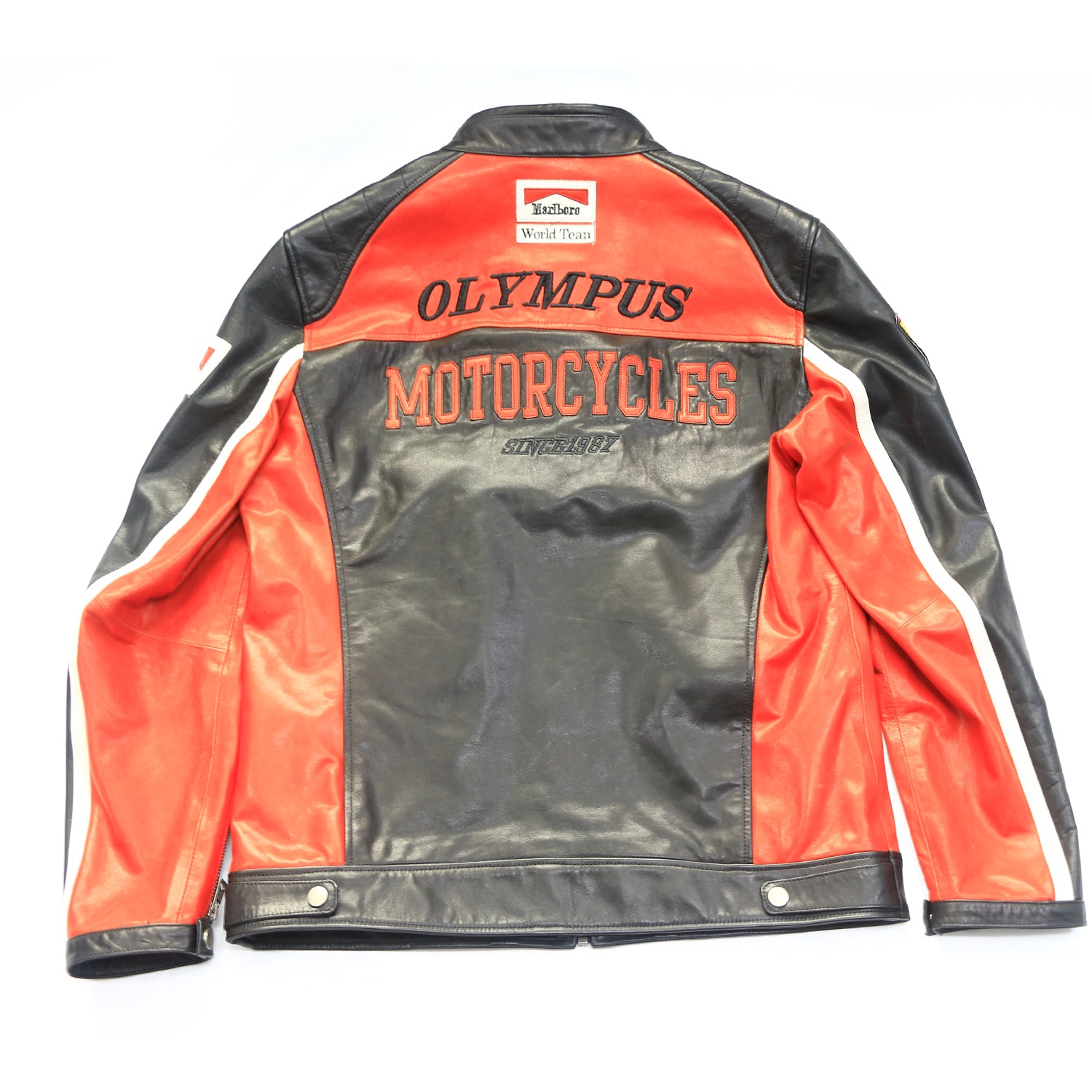 MotorcycleJacket FerrariF1LeatherJacketBack