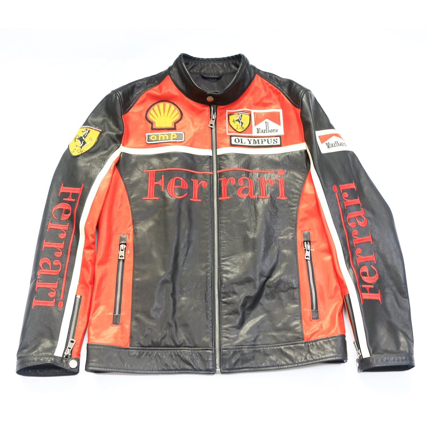 Motorcyclejacket ferrarif1leatherjacket